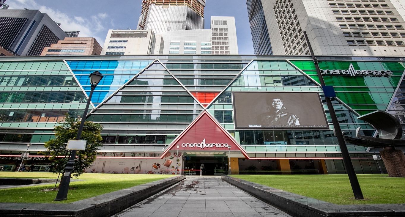 Üzleti központ One Raffles Place Mall_11-1 Kiadó irodák One Raffles Place Mall_11-1