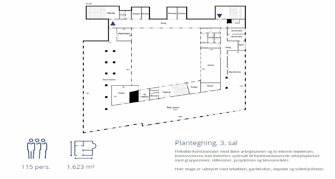 Bureaux à louer Vesterbrogade 8, 3.-4._4-4